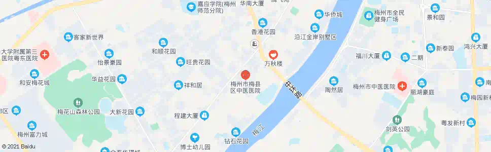 梅州中医院_公交站地图_梅州公交_妙搜公交查询2025