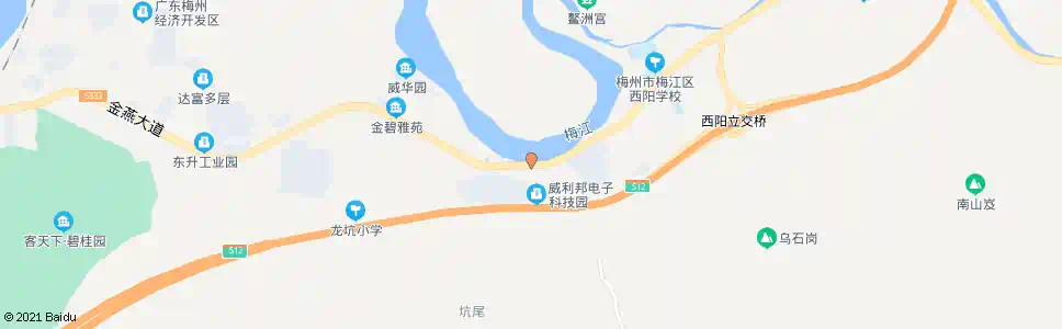 梅州清凉山路口_公交站地图_梅州公交_妙搜公交查询2025