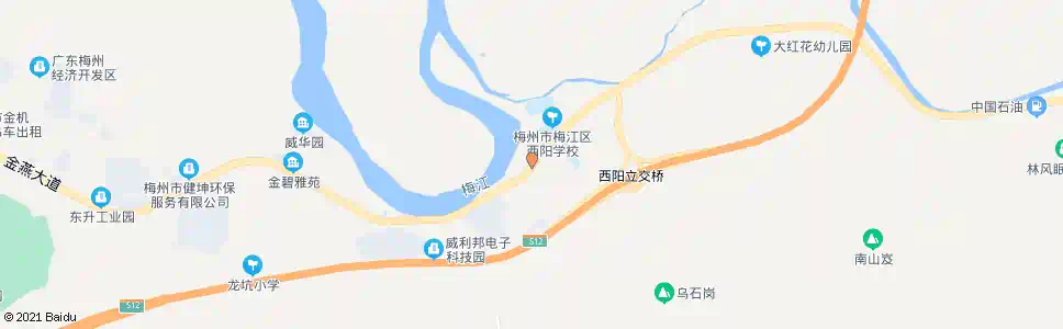 梅州西阳市场_公交站地图_梅州公交_妙搜公交查询2025