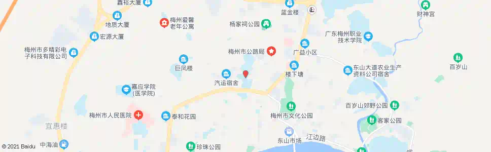梅州一中学后门_公交站地图_梅州公交_妙搜公交查询2025
