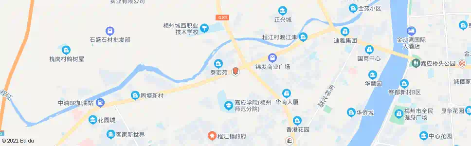 梅州锭子桥加油站_公交站地图_梅州公交_妙搜公交查询2025