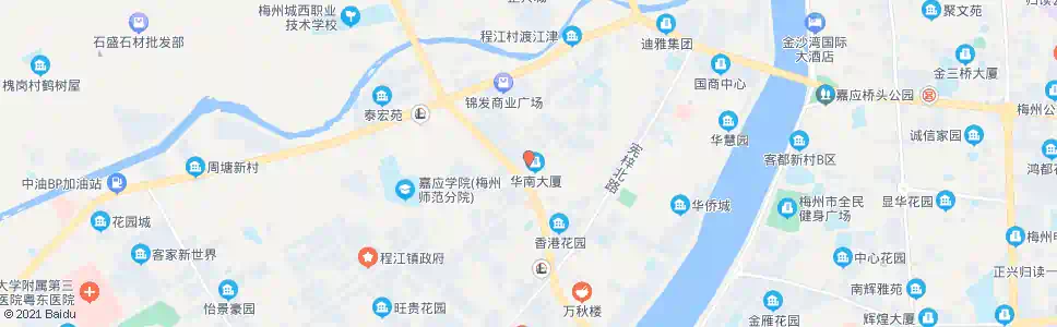 梅州人民北路路口_公交站地图_梅州公交_妙搜公交查询2025