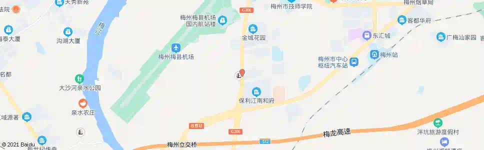 梅州城南加油站_公交站地图_梅州公交_妙搜公交查询2025
