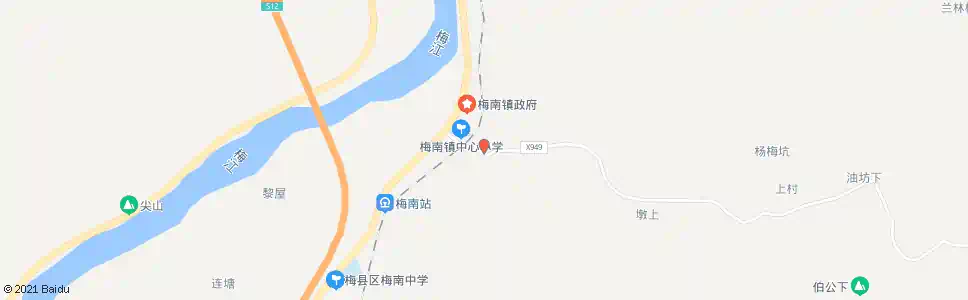 梅州下村路口_公交站地图_梅州公交_妙搜公交查询2025