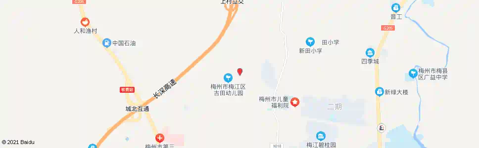 梅州岗仔上_公交站地图_梅州公交_妙搜公交查询2025