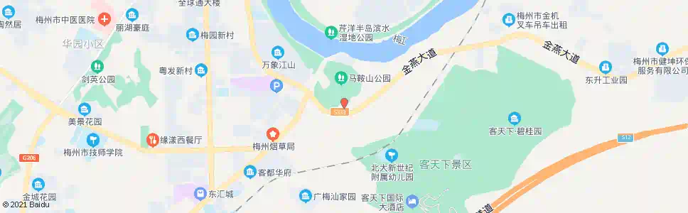 梅州客天下路口_公交站地图_梅州公交_妙搜公交查询2025