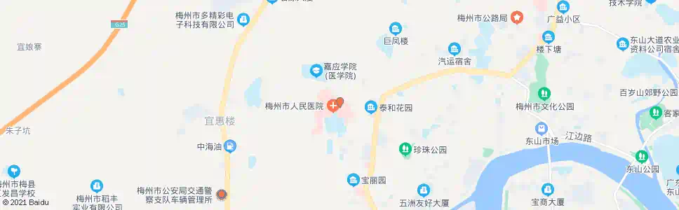 梅州医学院门诊_公交站地图_梅州公交_妙搜公交查询2025