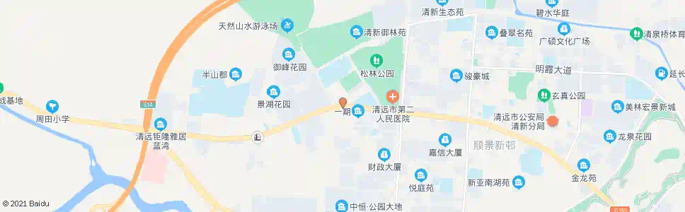 清远太和路口_公交站地图_清远公交_妙搜公交查询2025