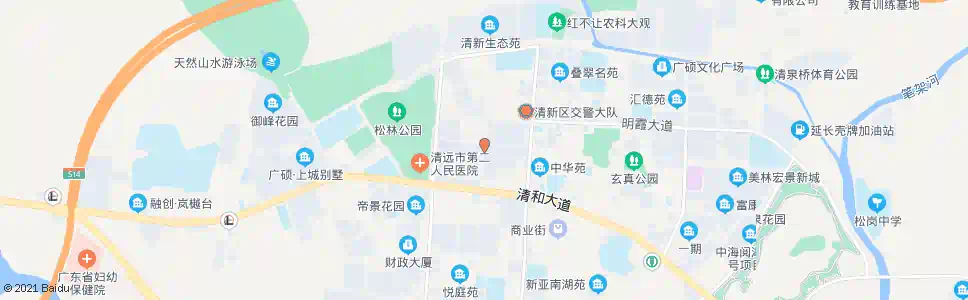 清远名都总站_公交站地图_清远公交_妙搜公交查询2025