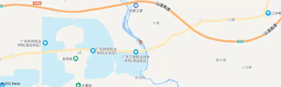 清远新桥小学_公交站地图_清远公交_妙搜公交查询2025