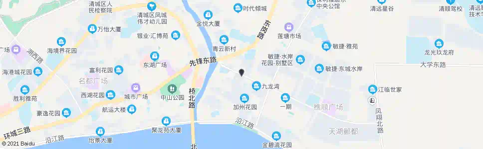 清远加州花园_公交站地图_清远公交_妙搜公交查询2025