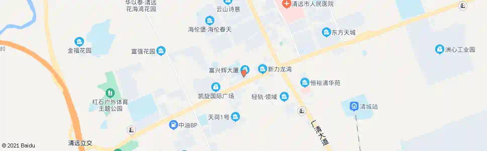 清远横荷街办_公交站地图_清远公交_妙搜公交查询2025