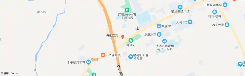 清远横荷收费站_公交站地图_清远公交_妙搜公交查询2025