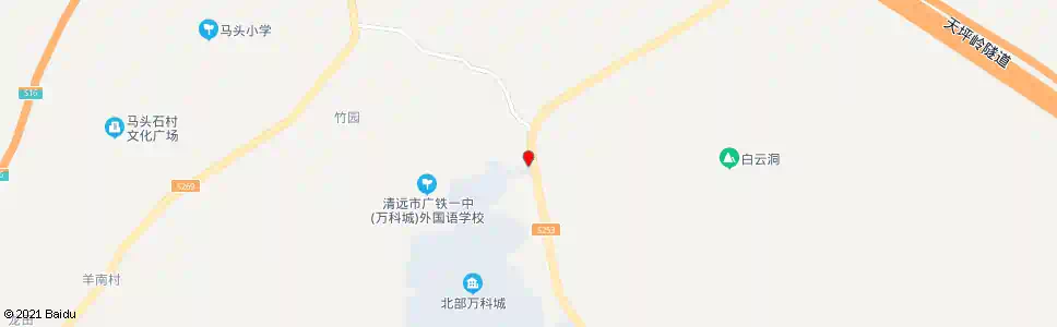 清远北部万科城_公交站地图_清远公交_妙搜公交查询2025