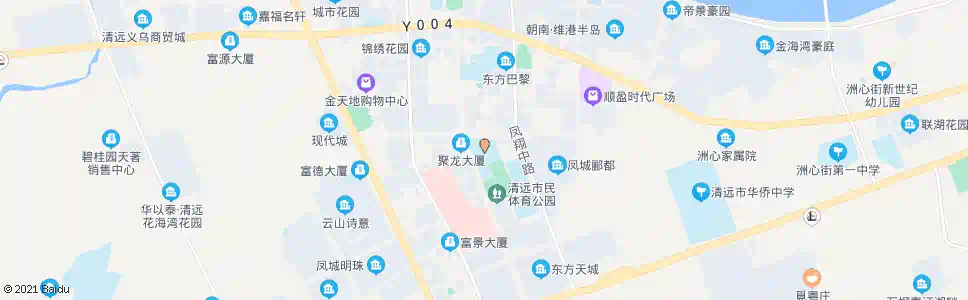 清远体育馆_公交站地图_清远公交_妙搜公交查询2025