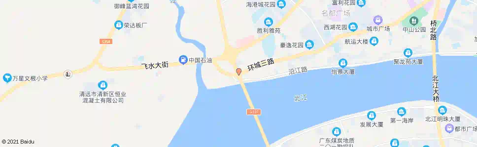清远飞水(桥头路)_公交站地图_清远公交_妙搜公交查询2025