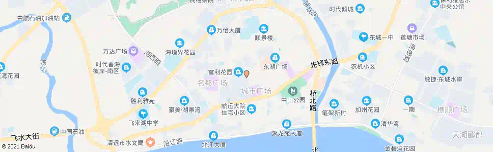 清远西门街口_公交站地图_清远公交_妙搜公交查询2025