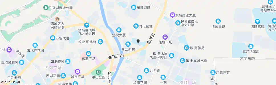 清远东城一中_公交站地图_清远公交_妙搜公交查询2025