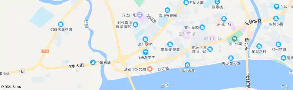 清远胜利雅苑_公交站地图_清远公交_妙搜公交查询2025