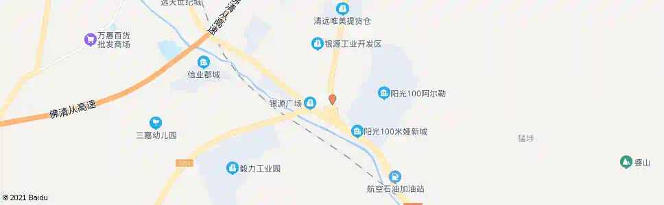 清远银英路口_公交站地图_清远公交_妙搜公交查询2025
