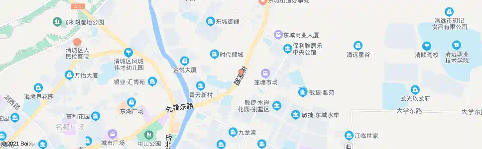 清远莲塘路口_公交站地图_清远公交_妙搜公交查询2025