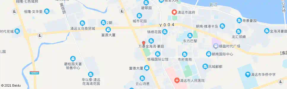 清远小市中队_公交站地图_清远公交_妙搜公交查询2025