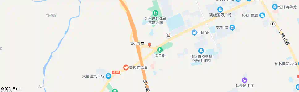 清远横荷路口_公交站地图_清远公交_妙搜公交查询2025