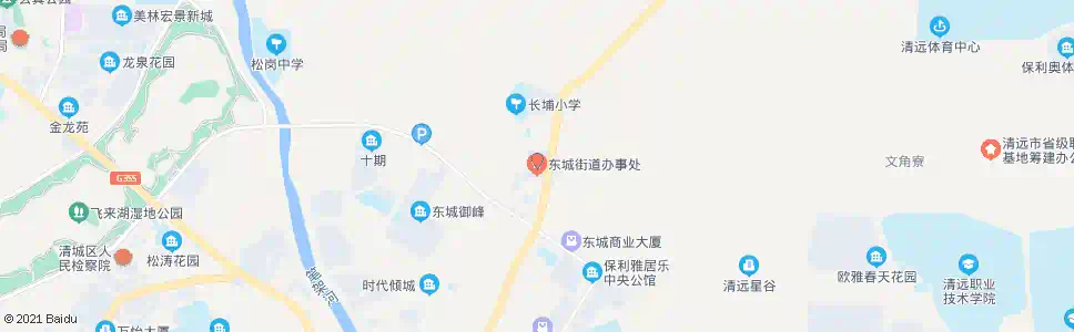 清远东城街办_公交站地图_清远公交_妙搜公交查询2025