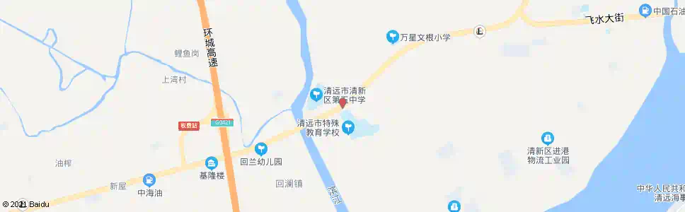 清远洄澜中学_公交站地图_清远公交_妙搜公交查询2025