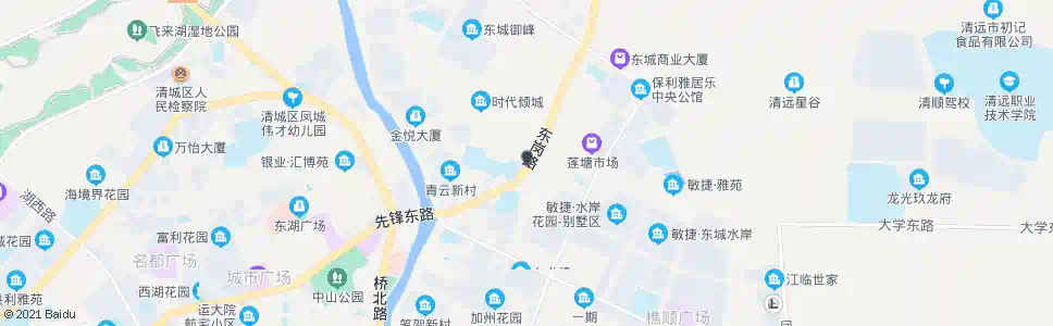 清远东城市场_公交站地图_清远公交_妙搜公交查询2025