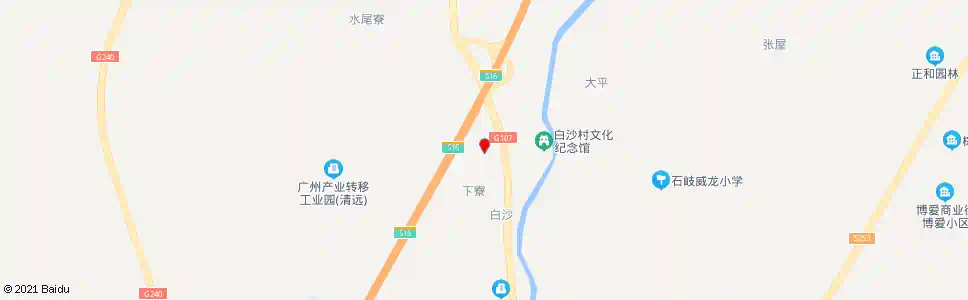 清远田龙石场_公交站地图_清远公交_妙搜公交查询2025