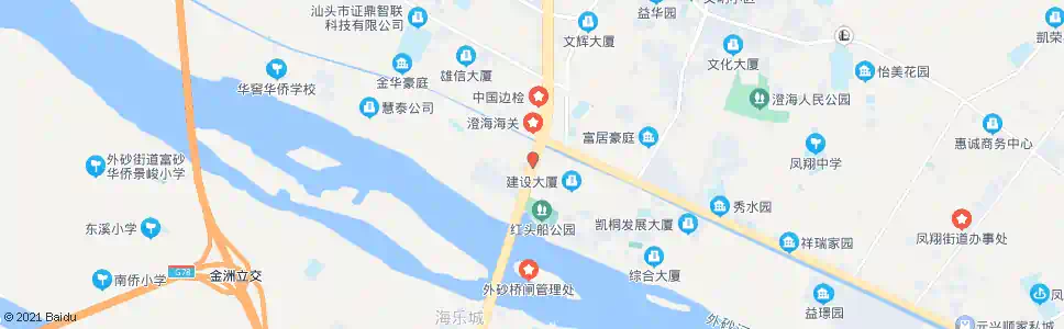汕头莱美路口(海关)_公交站地图_汕头公交_妙搜公交查询2025