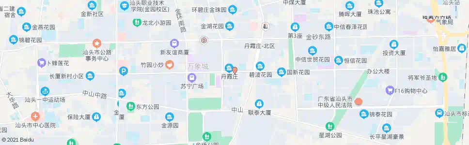汕头丹霞庄_公交站地图_汕头公交_妙搜公交查询2025