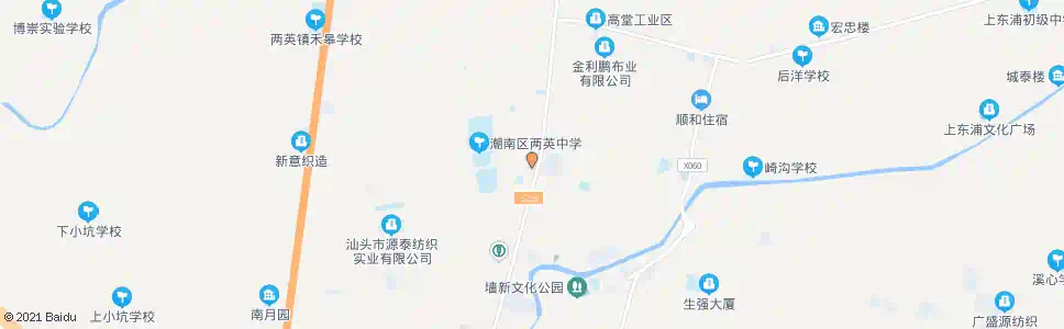 汕头两英派出所_公交站地图_汕头公交_妙搜公交查询2025