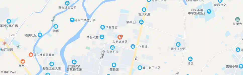 汕头华新城(公交总站)_公交站地图_汕头公交_妙搜公交查询2025