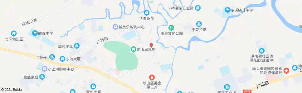 汕头寨外林_公交站地图_汕头公交_妙搜公交查询2025