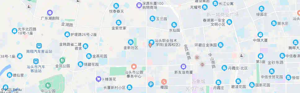 汕头教育学院_公交站地图_汕头公交_妙搜公交查询2025