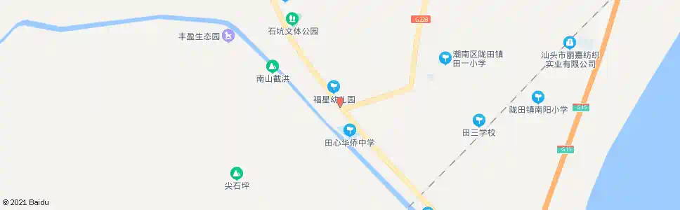 汕头田心宫_公交站地图_汕头公交_妙搜公交查询2025