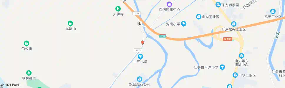 汕头山兜_公交站地图_汕头公交_妙搜公交查询2025