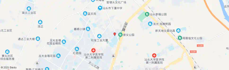 汕头嵩山春江路口_公交站地图_汕头公交_妙搜公交查询2025