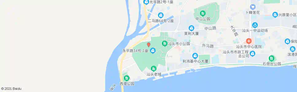汕头升平路中_公交站地图_汕头公交_妙搜公交查询2025