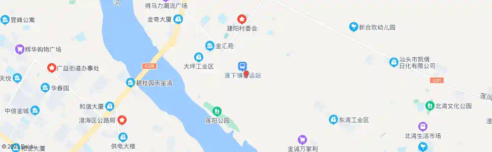 汕头莲东路口_公交站地图_汕头公交_妙搜公交查询2025