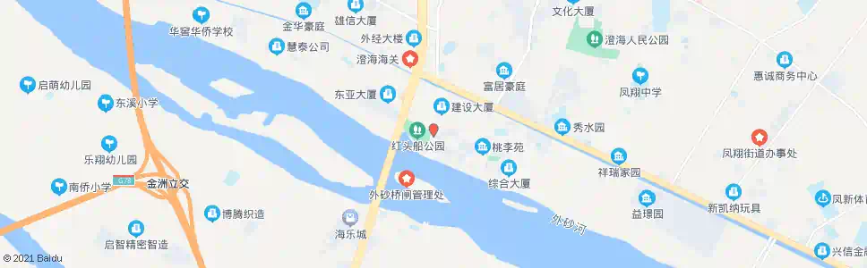 汕头红头船公园_公交站地图_汕头公交_妙搜公交查询2025
