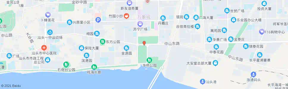 汕头时代广场南_公交站地图_汕头公交_妙搜公交查询2025