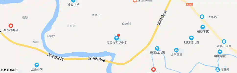 汕头莲华中学_公交站地图_汕头公交_妙搜公交查询2025
