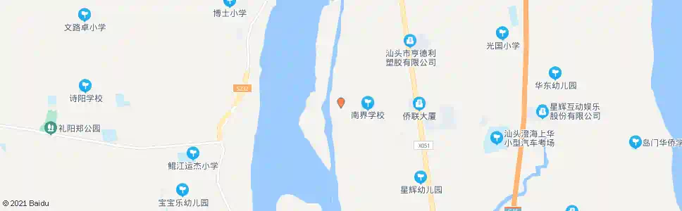 汕头南界_公交站地图_汕头公交_妙搜公交查询2025