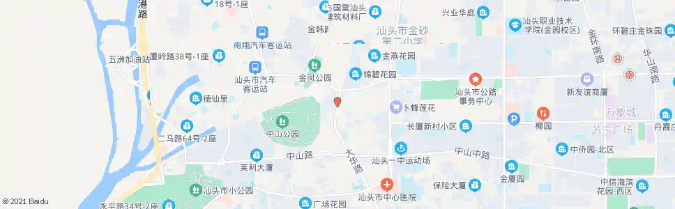 汕头大华金砂路口_公交站地图_汕头公交_妙搜公交查询2025