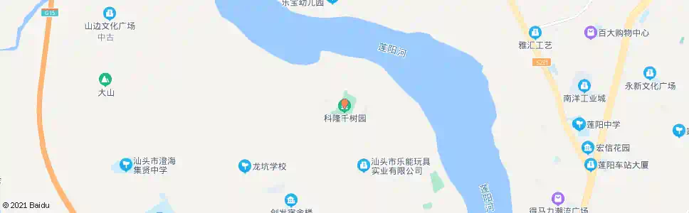 汕头官湖(千树园)_公交站地图_汕头公交_妙搜公交查询2025