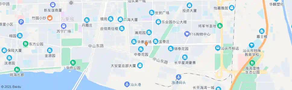 汕头中泰花园东_公交站地图_汕头公交_妙搜公交查询2025