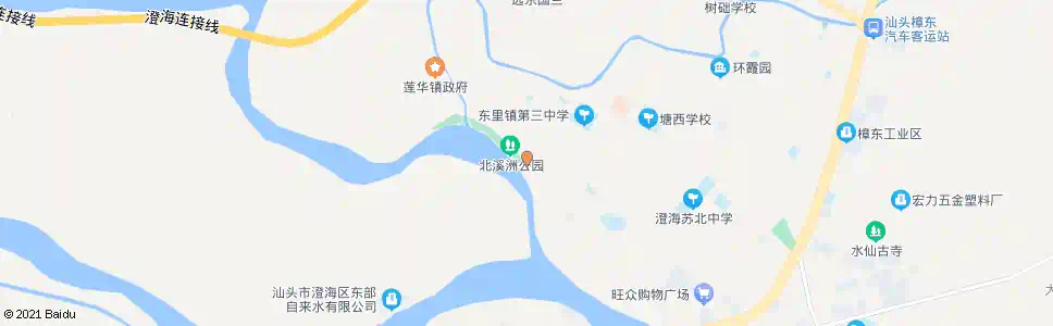 汕头北溪桥头_公交站地图_汕头公交_妙搜公交查询2025